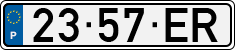 License plate of Portugal, Regular plates