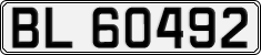 License plate of Norway, Cars