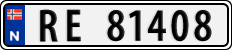 License plate of Norway, Cars