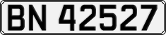 License plate of Norway, Cars