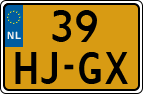 License plate of the Netherlands, Cars