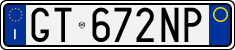 License plate of Italy, Cars (1994 year series)