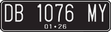 License plate of Indonesia, Regular plates