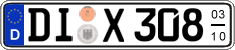 German license plate, Seasonal plates