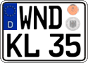 German license plate, Regular plates