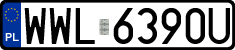 License plates of Poland, Regular car plates