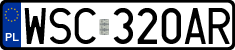 License plates of Poland, Regular car plates