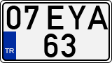 License plate of Turkey, Regular plates