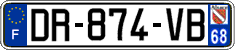 French license plate, SIV (ordinary)