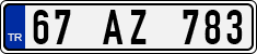 License plate of Turkey, Regular plates