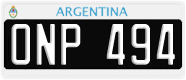 License plate of Argentina, Cars (1995, ABC 123)