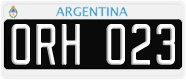 License plate of Argentina, Cars (1995, ABC 123)