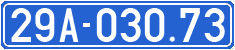 License plate of Vietnam, Government and public administrations