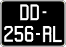 French license plate, SIV (oldtimers)