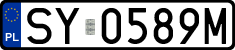 License plates of Poland, Regular car plates