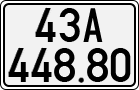 License plate of Vietnam, Cars