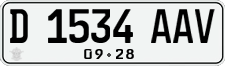 License plate of Indonesia, Regular plates