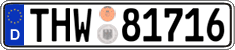 German license plate, Authorities and federal agencies