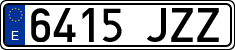License plates of Spain, Ordinary (2000)