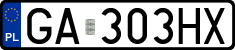 License plates of Poland, Regular car plates