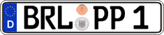 German license plate, Regular plates
