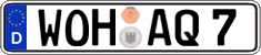 German license plate, Regular plates