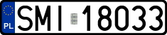 License plates of Poland, Regular car plates
