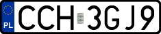 License plates of Poland, Regular car plates