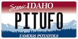 Idaho, Vanity Plates