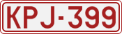 License plate of Belgium, 1951 year system