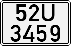 License plate of Vietnam, Cars