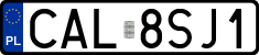 License plates of Poland, Regular car plates