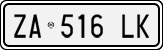 License plate of Italy, Cars (1994 year series)