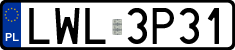 License plates of Poland, Regular car plates