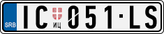 License plate of Serbia, Cars