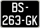 French license plate, SIV (oldtimers)