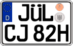 German license plate, Plates for oldtimers (type 