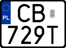 License plates of Poland, Special vehicles and motorcycles