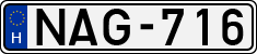 license plates of Hungary, Cars (1990)