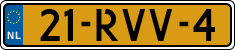 License plate of the Netherlands, Cars