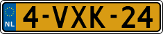 License plate of the Netherlands, Light Commercial Vehicles (1994 system)
