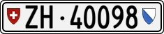 License plate of Switzerland, Cars