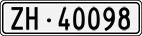 License plate of Switzerland, Cars