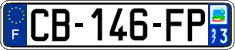French license plate, SIV (ordinary)