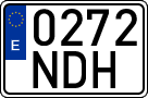 License plates of Spain, Ordinary (2000)