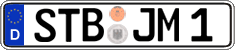 German license plate, Regular plates