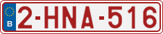 License plate of Belgium, Regular plates (2010)