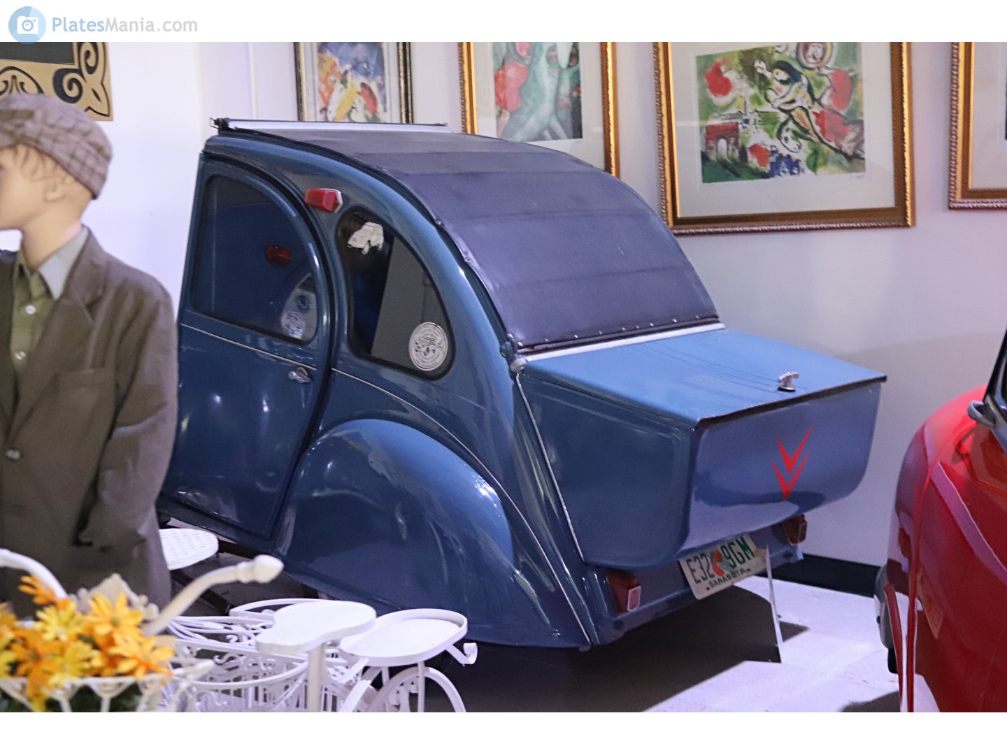 E32 9GM, License plate without vehicle 