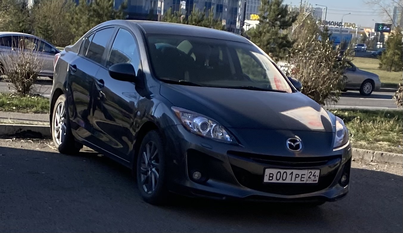 в 001 ре 24, Mazda 3 2nd gen Sedan (BL), 2009–2013