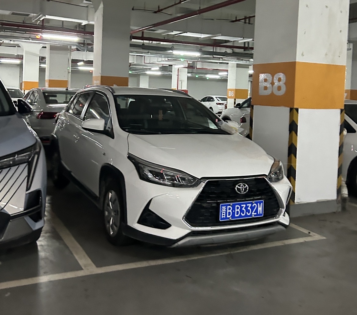 晋B·B332W, Toyota Yaris 3rd gen L X Hatch (XP150; CN-market), 1st facelift, 2019–